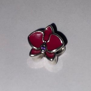 Pandora Pink Lotus Silver Charm